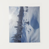 Snowy Landschap Wandkleed (Voorkant)