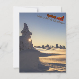 Snowy Lapland kerstkaart