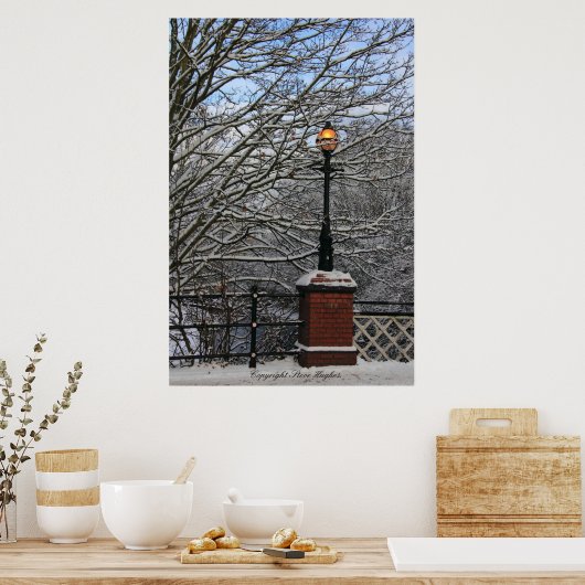 Snowy Light Scene Print (Keuken)