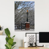 Snowy Light Scene Print (Thuiskantoor)