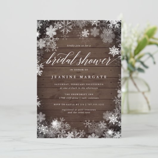 Snowy Lijst | Vrijgezellenfeest van de Oostenrijks Kaart (Staand voorkant)