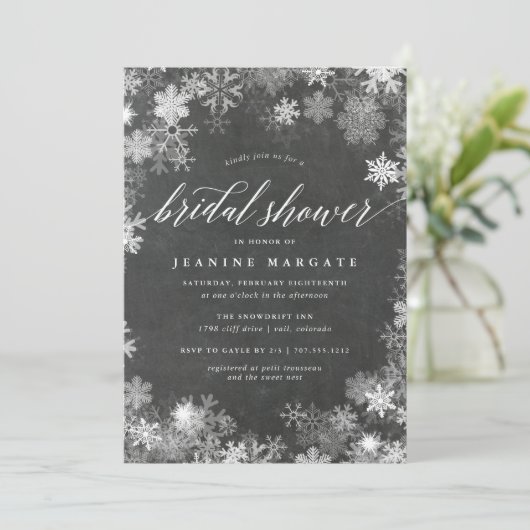 Snowy Lijst | Vrijgezellenfeest van de Oostenrijks Kaart (Staand voorkant)