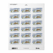 Snowy Log Cabin Label (Full Sheet)