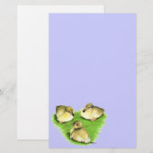 Snowy Mallard Ducklings Briefpapier (Voorkant / Achterkant)
