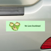 Snowy Mallard Ducklings Bumpersticker (Op auto)