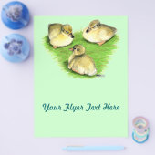 Snowy Mallard Ducklings Flyer (Enkel)