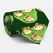 Snowy Mallard Ducklings Stropdas (Opgerold)