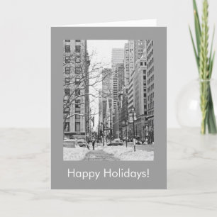 Snowy Manhattan Vakantie Kaart