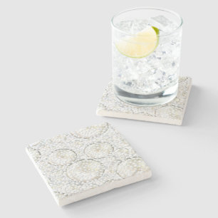 Snowy Marble Onderzetters