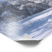 Snowy Marthaler Park en Trees Foto Afdruk (Hoek)