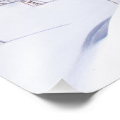 Snowy Marthaler Pond Winter Schilderachtig Foto Afdruk (Hoek)