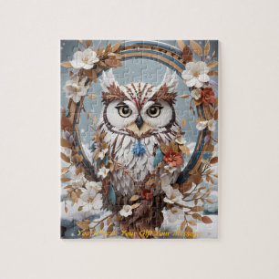 Snowy Melody beroemd gemaakt door The Boho Owl Legpuzzel