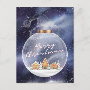 Snowy Merry Christmas Briefkaart