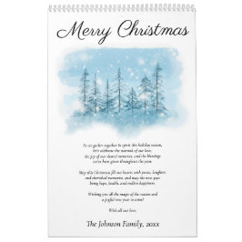 Snowy Merry Kerstfotokalender Kalender