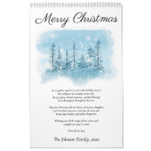 Snowy Merry Kerstfotokalender Kalender (Hoes)