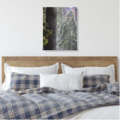 Snowy Mist in het bos Canvas Afdruk (Insitu (Slaapkamer))