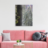 Snowy Mist in het bos Canvas Afdruk (Insitu (Woonkamer))