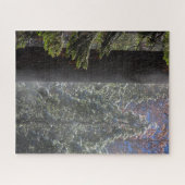 Snowy Mist in het bos Legpuzzel (Horizontaal)