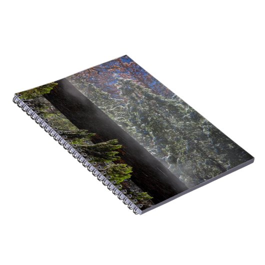 Snowy Mist in het bos Notitieboek (Rechterzijde)