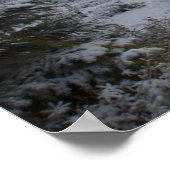 Snowy modderweg die de zon in gaat poster (Hoek)