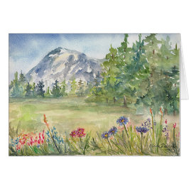 Snowy Monuntain Blank-kaart