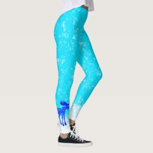 Snowy Moose - Leggings