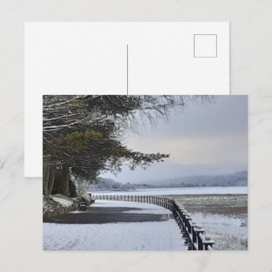 Snowy Morning Briefkaart (Voorkant / Achterkant)