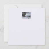 Snowy Morning Flat-kerstkaart Kaart (Achterkant)