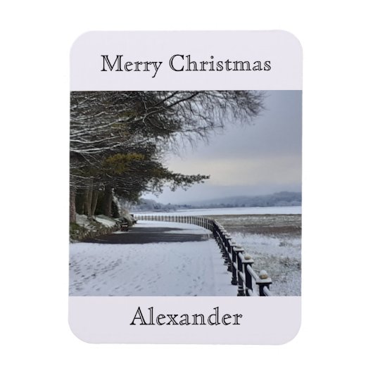 Snowy Morning Flexible Magneet (Verticaal)