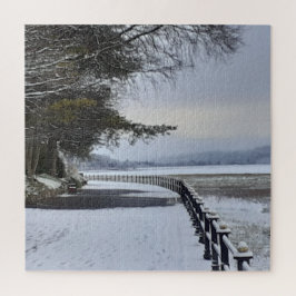 Snowy Morning Jigzaag Puzzle Legpuzzel