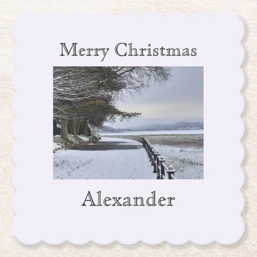 Snowy Morning Kartonnen Onderzetters (Voorkant)