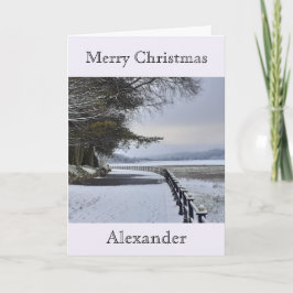 Snowy Morning Kerstmis Kaart