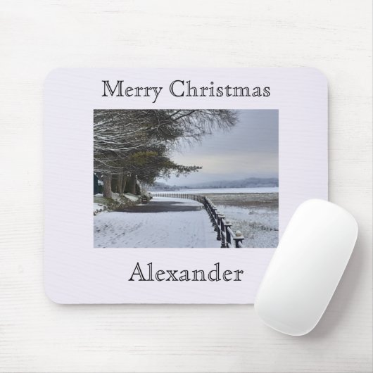 Snowy Morning Muismat (Met muis)