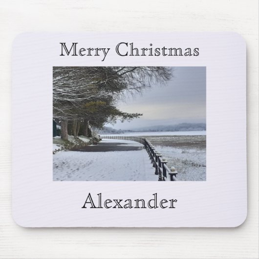 Snowy Morning Muismat (Voorkant)