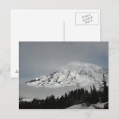 Snowy Mount Rainier Briefkaart (Voorkant / Achterkant)