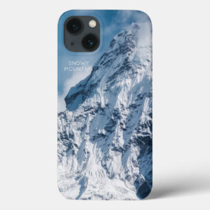 Snowy Mountain-Afbeelding met moderne tekst Case-Mate iPhone Case