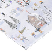 Snowy Mountain Alpine Ski Village Medium Tafelloper (Hoek)