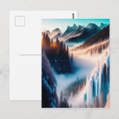Snowy Mountain Briefkaart (Voorkant / Achterkant)