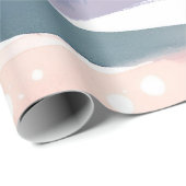 Snowy Mountain Cabin Waterverf Cadeaupapier (Rol Hoek)