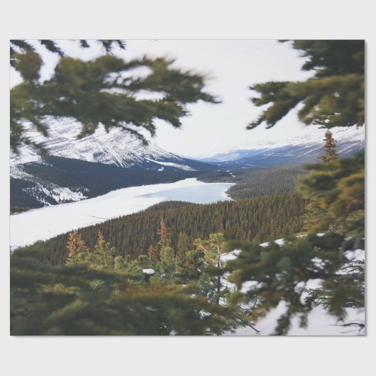 Snowy Mountain Cadeaupapier (Vlak)