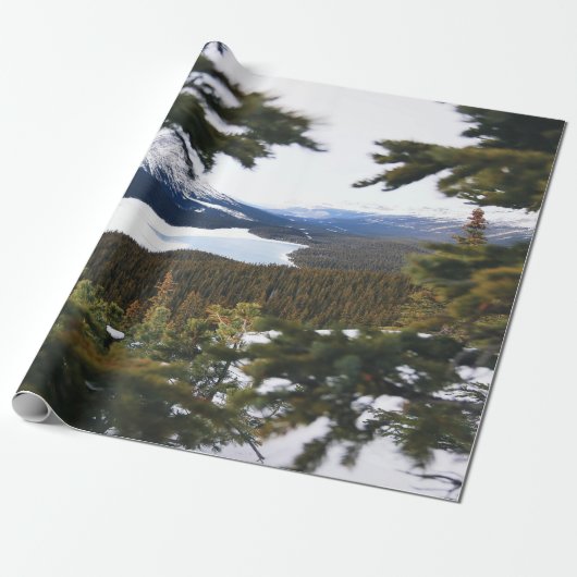 Snowy Mountain Cadeaupapier (Uitgerold)