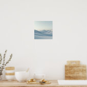 Snowy Mountain Calm Poster (Keuken)