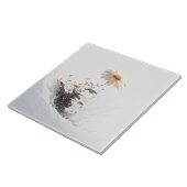 Snowy Mountain Daisy Blooming in Adversity Ceramic Tegeltje (Zijkant)