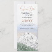 Snowy Mountain, Falling Snow & Forest Kaart (Voorkant)