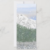 Snowy Mountain, Falling Snow & Forest Kaart (Achterkant)