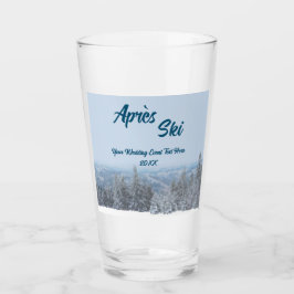 Snowy Mountain Forest Apres Ski Wedding Event Glas