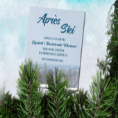 Snowy Mountain Forest Bachelorette Party Kaart