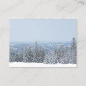 Snowy Mountain Forest Wedding Accommodatie Informatiekaartje (Achterkant)