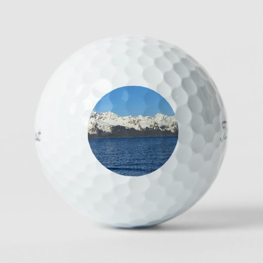 Snowy Mountain Golf Ball Golfballen (Voorkant)
