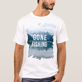 Snowy Mountain Lake Gone Gevist T-shirt